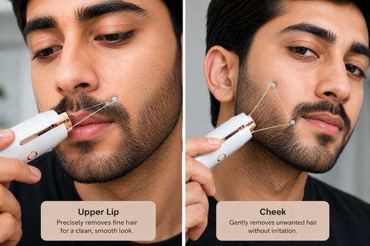 Men Facial Threading Hair Removal