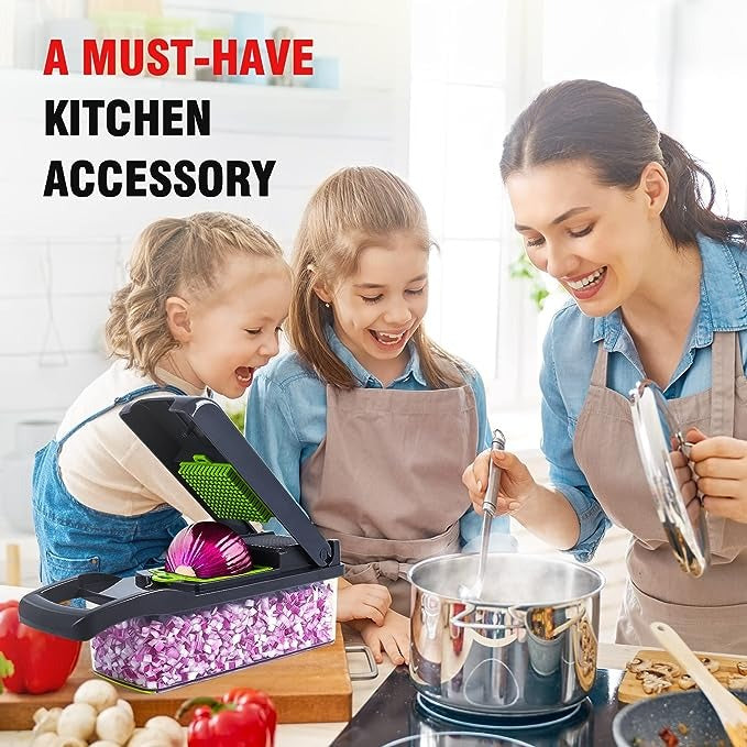 14-in-1 Multifunctional Vegetable Chopper with Container