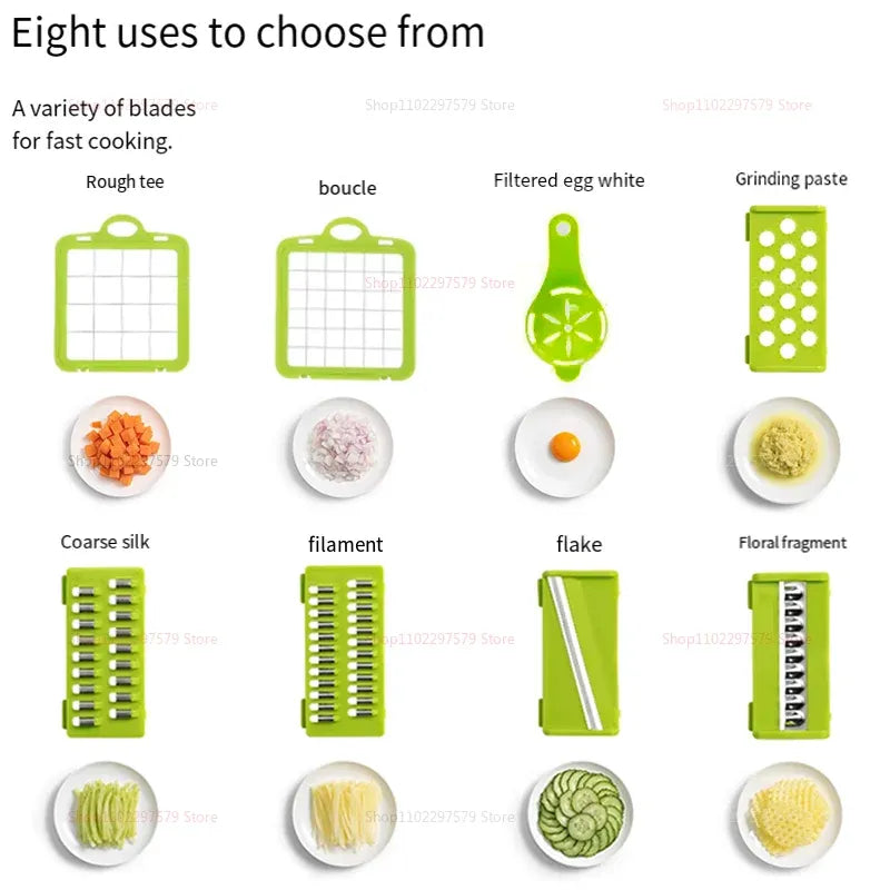 14-in-1 Multifunctional Vegetable Chopper with Container